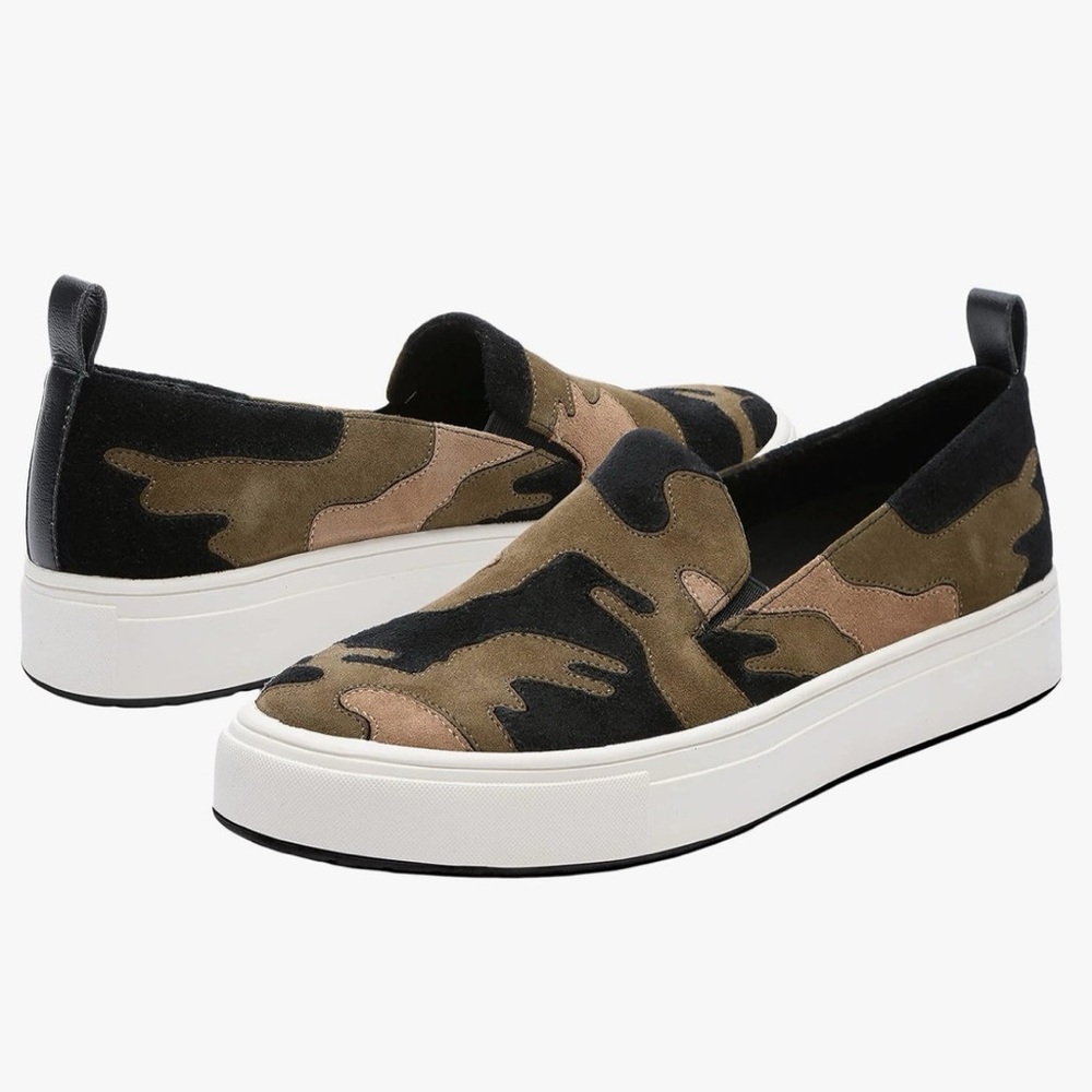 Sanctuary Camo Suede Eco-Friendly Slip On Sneaker